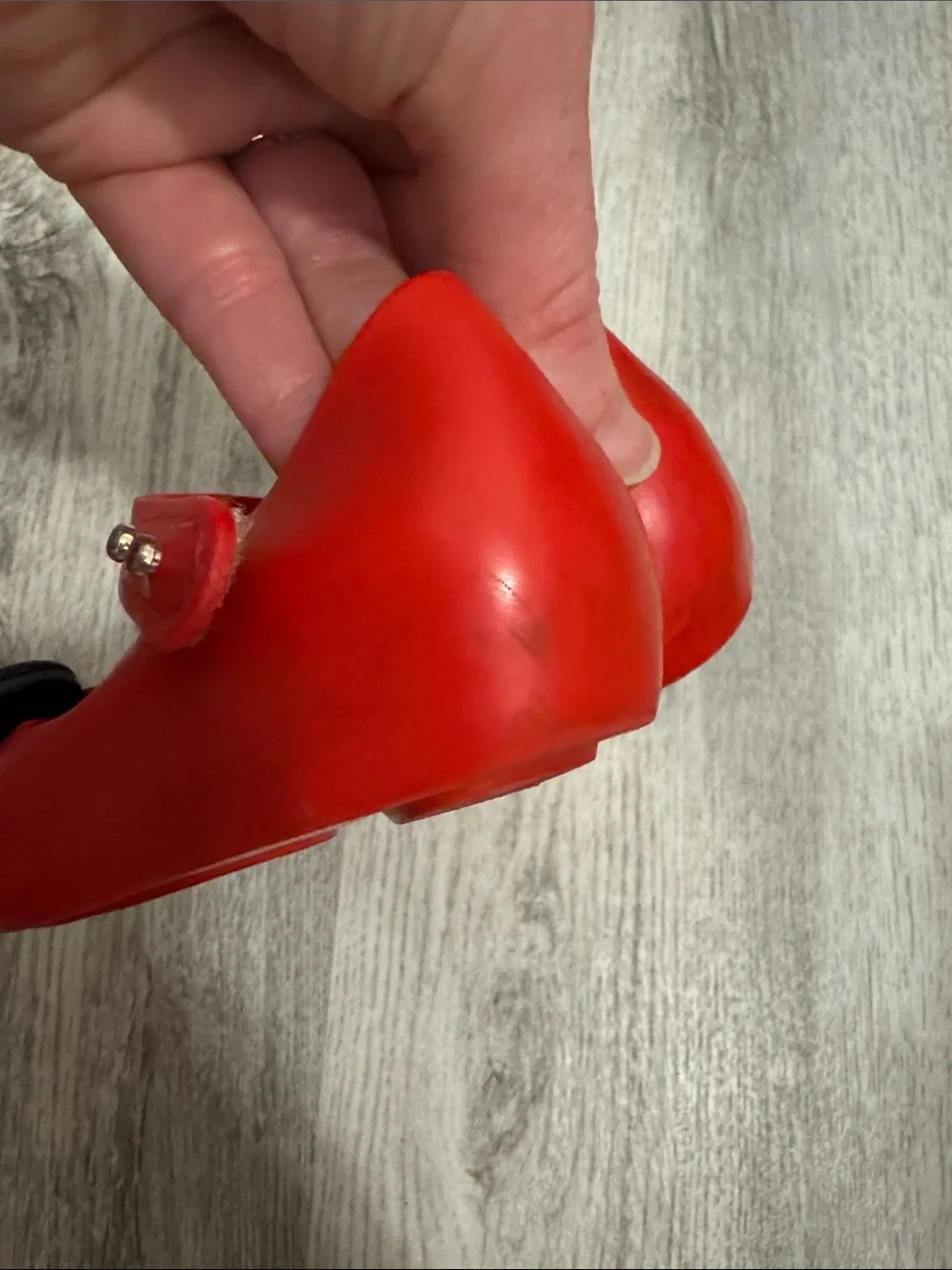 Mini Melissa Red Minnie & Mickey Mary Jane Jelly Shoes